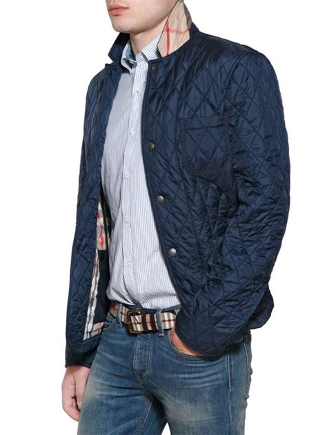 mens burberry quilted jacket|burberry quilted nylon jacket men.